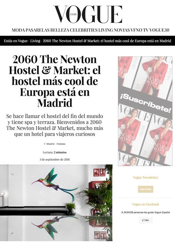 The Newton Hostel y Market en la prensa