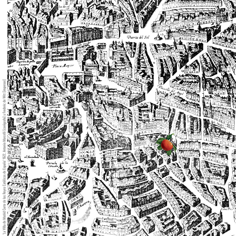 Mapa callejero antiguo de Madrid